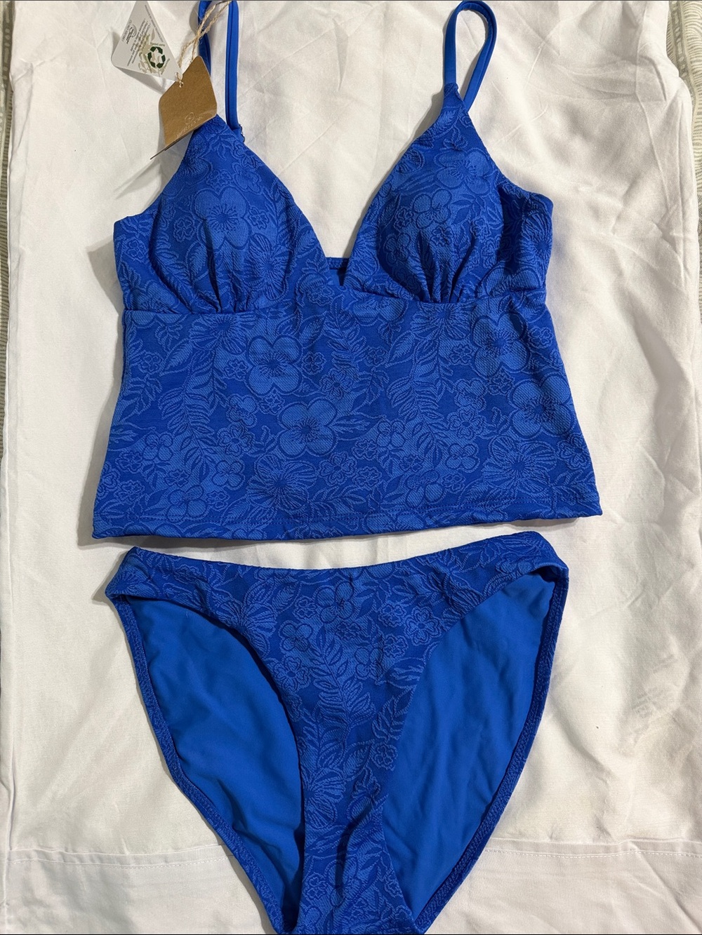 Berlook bikini size small blue floral